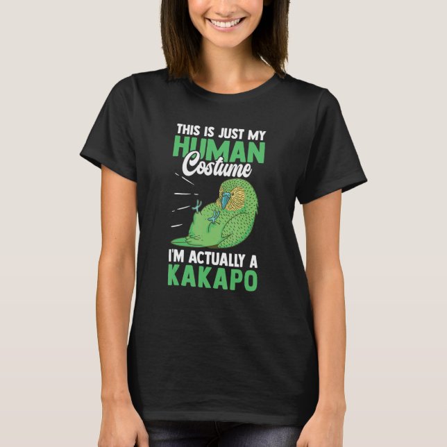 Kakapo Kostüm Neuseeländischer Parrot Kakapo T-Shirt (Vorderseite)