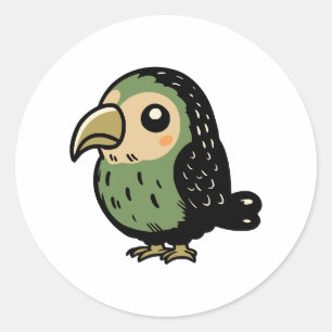 Kakapo Runder Aufkleber