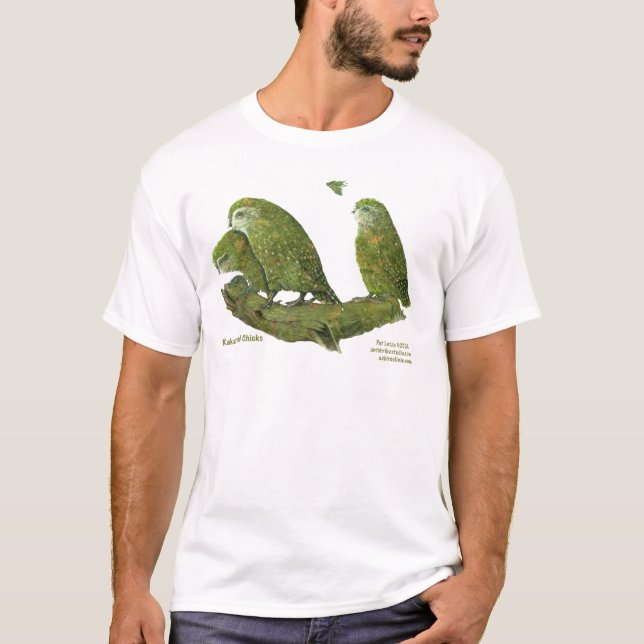 Kakapo und Küken T-Shirt (Vorderseite)