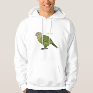Kakapo-Vogel-Cartoon-Illustration Hoodie