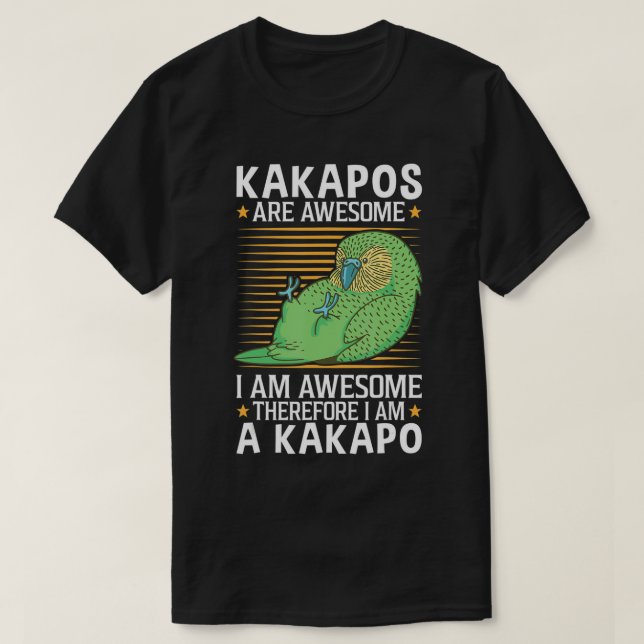 Kakapos sind phantastischer Papagei aus Neuseeland T-Shirt (Design vorne)