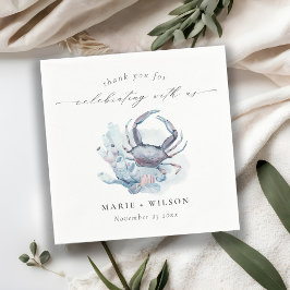 Kakerkorallenheirat mit verunreinigtem Unterwasser Serviette