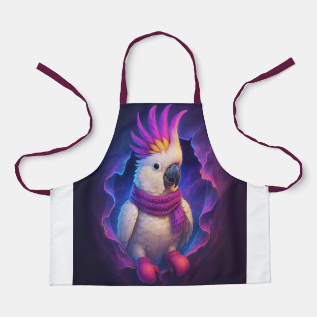 Kaketoe Kookschort – Vrolijk in de Keuken Schürze (Vorderseite)