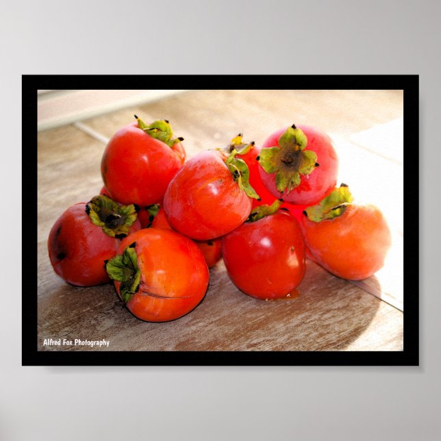 Kaki-Frucht Poster (Vorne)