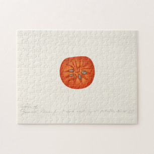 Kakifrucht (Diospyros) Aquarellmalerei Puzzle
