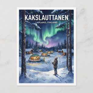 Kakslauttanen Arctic Resort Saariselkä Finnland Postkarte
