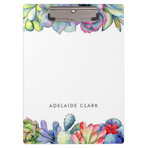 Kakteen, Aquarell Klemmbrett