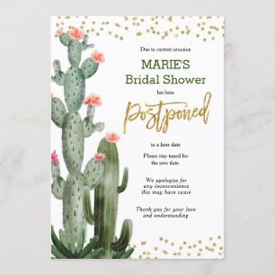 Kakteen - Aufschiebung Einladung