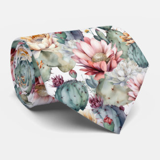 Kakteen blühende Sukkulente Krawatte