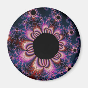 Kakteen Blume - Fraktal Magnet