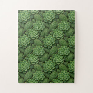 Kakteen-Botanisches Muster Puzzle