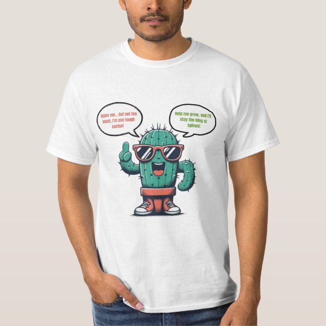 Kakteen Cool The King of Spikes im ultimativen Sti T-Shirt (Vorderseite)