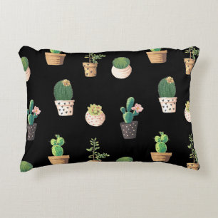 Kakteen der grünen Dessrt in Pots Dekokissen