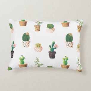Kakteen der grünen Dessrt in Pots Dekokissen