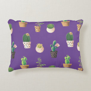 Kakteen der grünen Dessrt in Pots Dekokissen