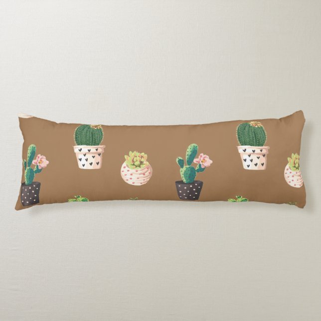 Kakteen der grünen Dessrt in Pots Seitenschläferkissen (Vorderseite)