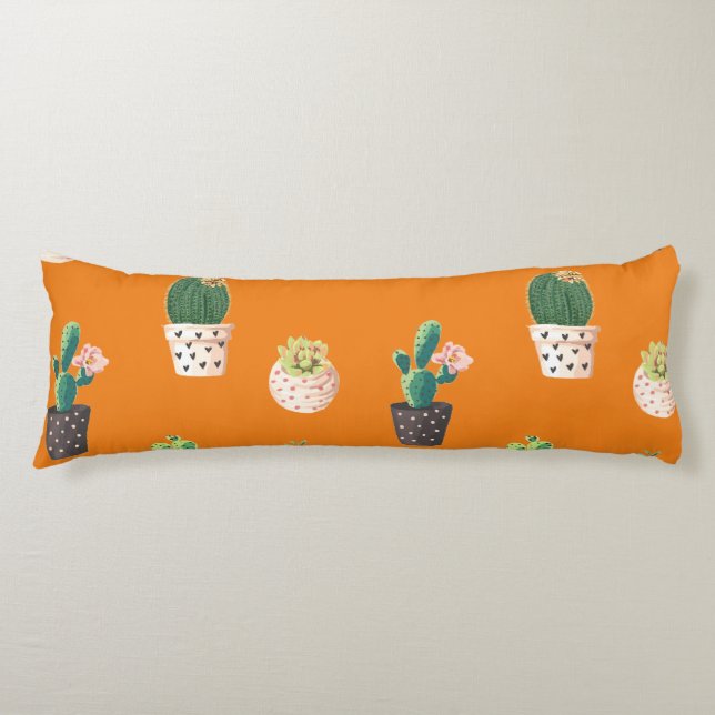 Kakteen der grünen Dessrt in Pots Seitenschläferkissen (Vorderseite)