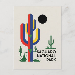 Kakteen im Saguaro-Nationalpark Souvenir Postkarte