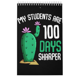 Kakteen, meine Schüler sind hundert Tage Kalender