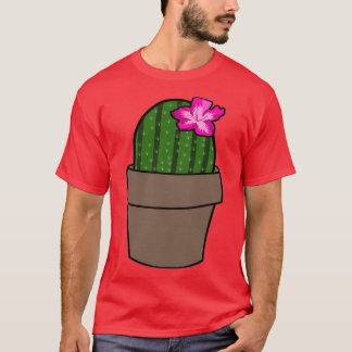 Kakteen mit Blume T-Shirt