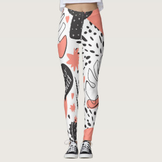 Kakteen, Monstera: modernes, nahtloses Muster. Leggings