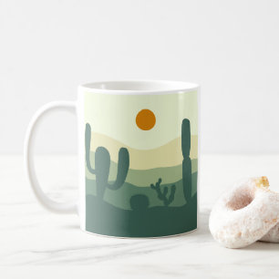 Kakteen, Sonne und Wüste Kaffeetasse