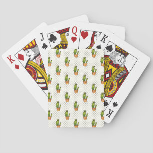 Kakteen & Succulent Polk Dot Muster Spielkarten