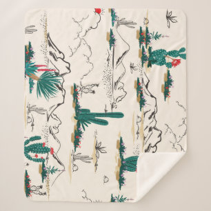 Kakteen Sukkulente: Vintage Wüstenflora. Sherpadecke