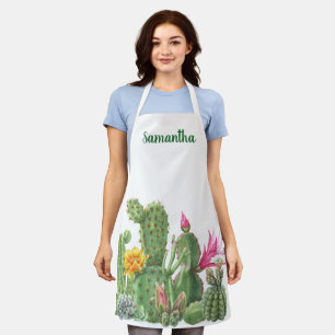 Kakteen Sukkulentes Monogramm Apro Schürze