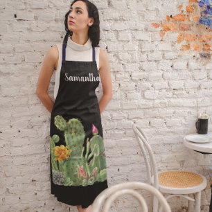 Kakteen Sukkulentes Monogramm Schürze