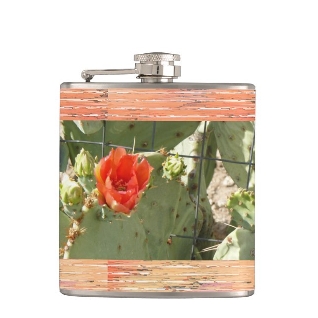 Kakteen Tough and Beautiful wraask Flachmann (Vorderseite)