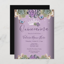 Kakteen und Butterfly Elegant Quinceanera