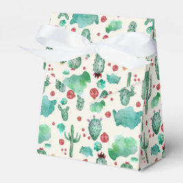 Kakteen und Ladybug-Muster - cremefarbener Hinterg Geschenkschachtel
