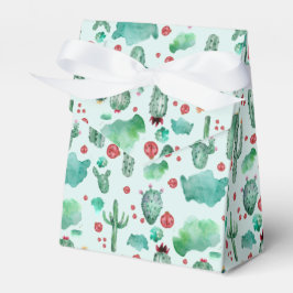 Kakteen und Ladybug-Muster - hellblauer Hintergrun Geschenkschachtel