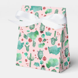 Kakteen und Ladybug-Muster - hellrosa Hintergrund Geschenkschachtel