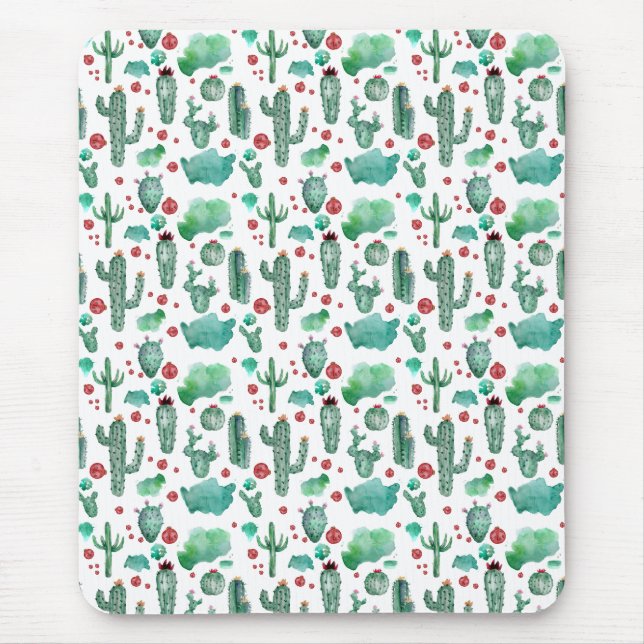 Kakteen und Ladybug-Muster - Mousepad (Vorne)