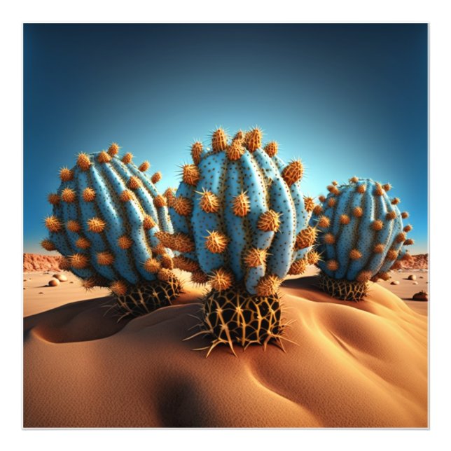 Kakteen und Palmen in Harmonie. Foto (Vorne)