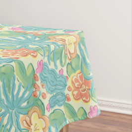 Kakteen und Pflanzen Desert Botanical Grün Orange  Tischdecke
