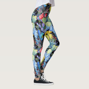 Kakteen und Sukkulents Vibranly Southwest Watercol Leggings