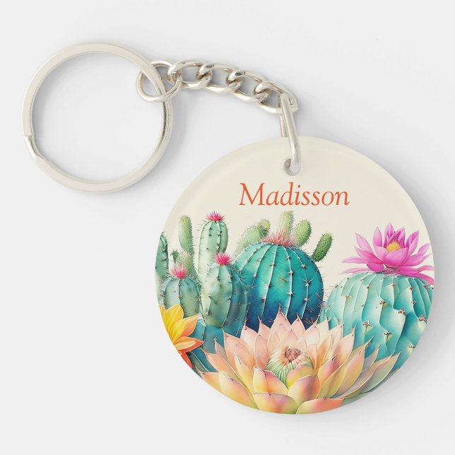 Kakteen und Sukkuline mit Namen Schlüsselanhänger (Vorderseite)