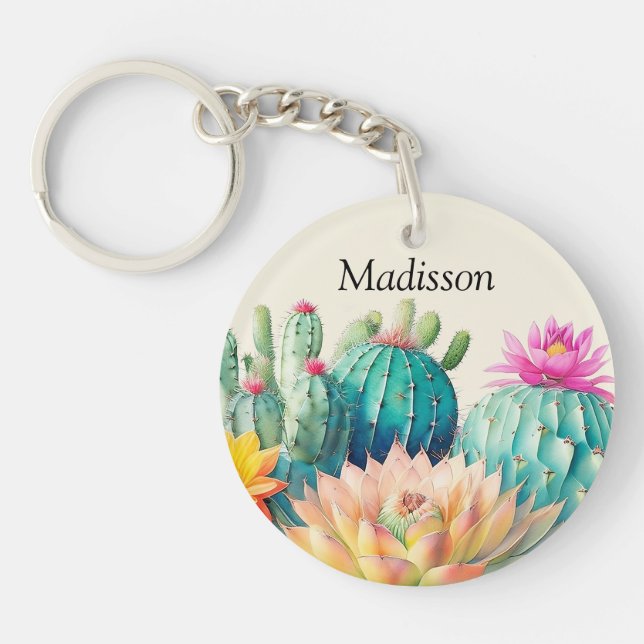 Kakteen und Sukkuline mit Namen Schlüsselanhänger (Vorderseite)