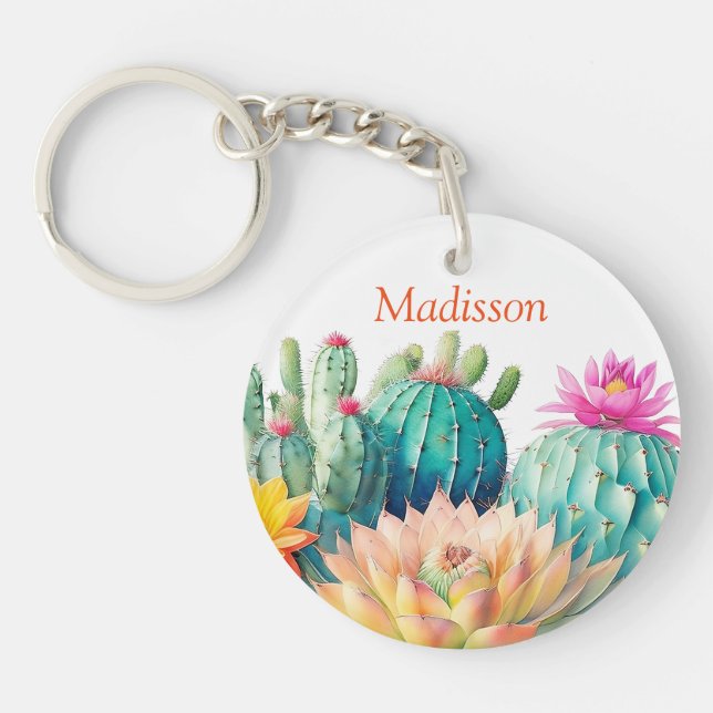 Kakteen und Sukkuline mit Namen Schlüsselanhänger (Vorderseite)