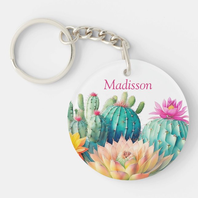 Kakteen und Sukkuline mit Namen Schlüsselanhänger (Vorderseite)