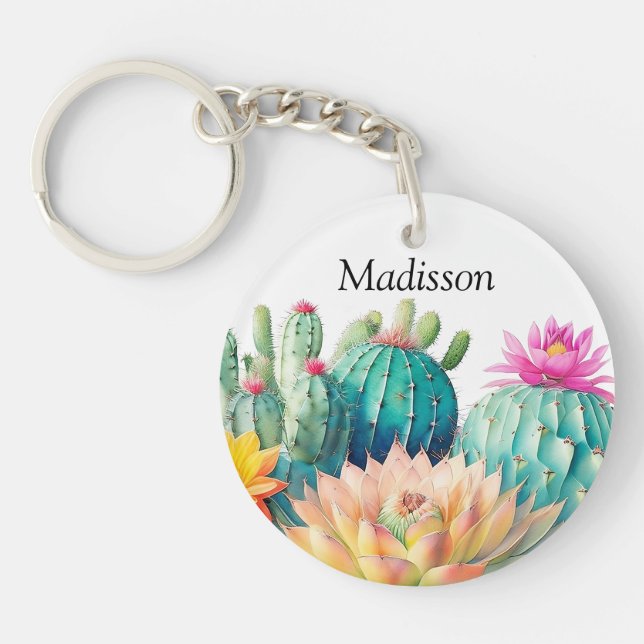 Kakteen und Sukkuline mit Namen Schlüsselanhänger (Vorderseite)