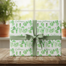 Kakteen-Wrapping Paper