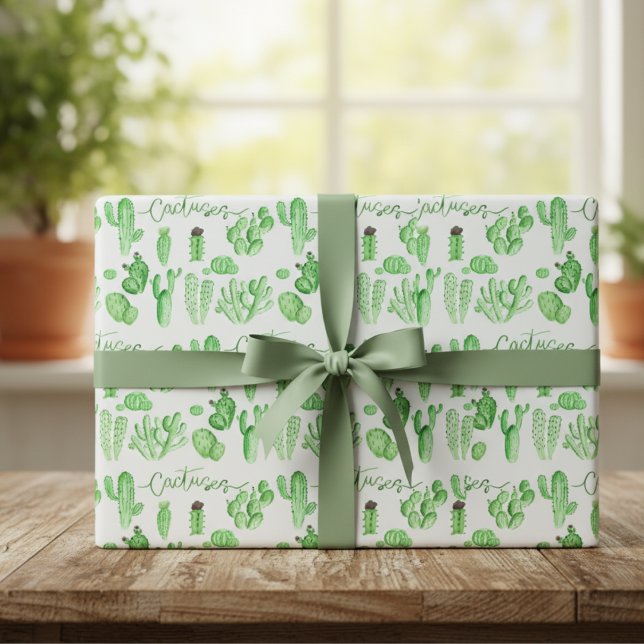 Kakteen-Wrapping Paper Geschenkpapier (Von Creator hochgeladen)