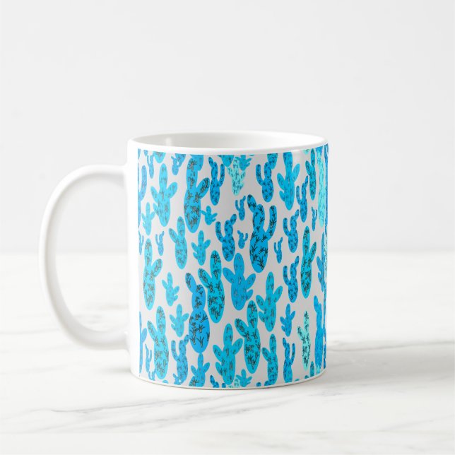 Kakti-blaue Tasse (Links)