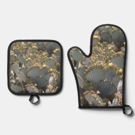 Kakti Ofenhandschuh & Topflappen-Set