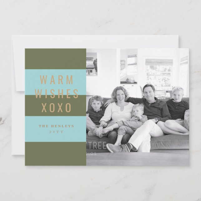 Kaktovik Holiday Foto Card Feiertagskarte (Vorderseite)