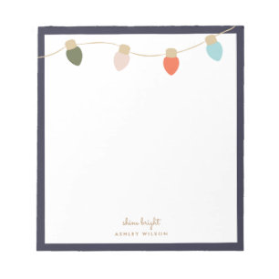 Kaktovik String Lights Notizblock